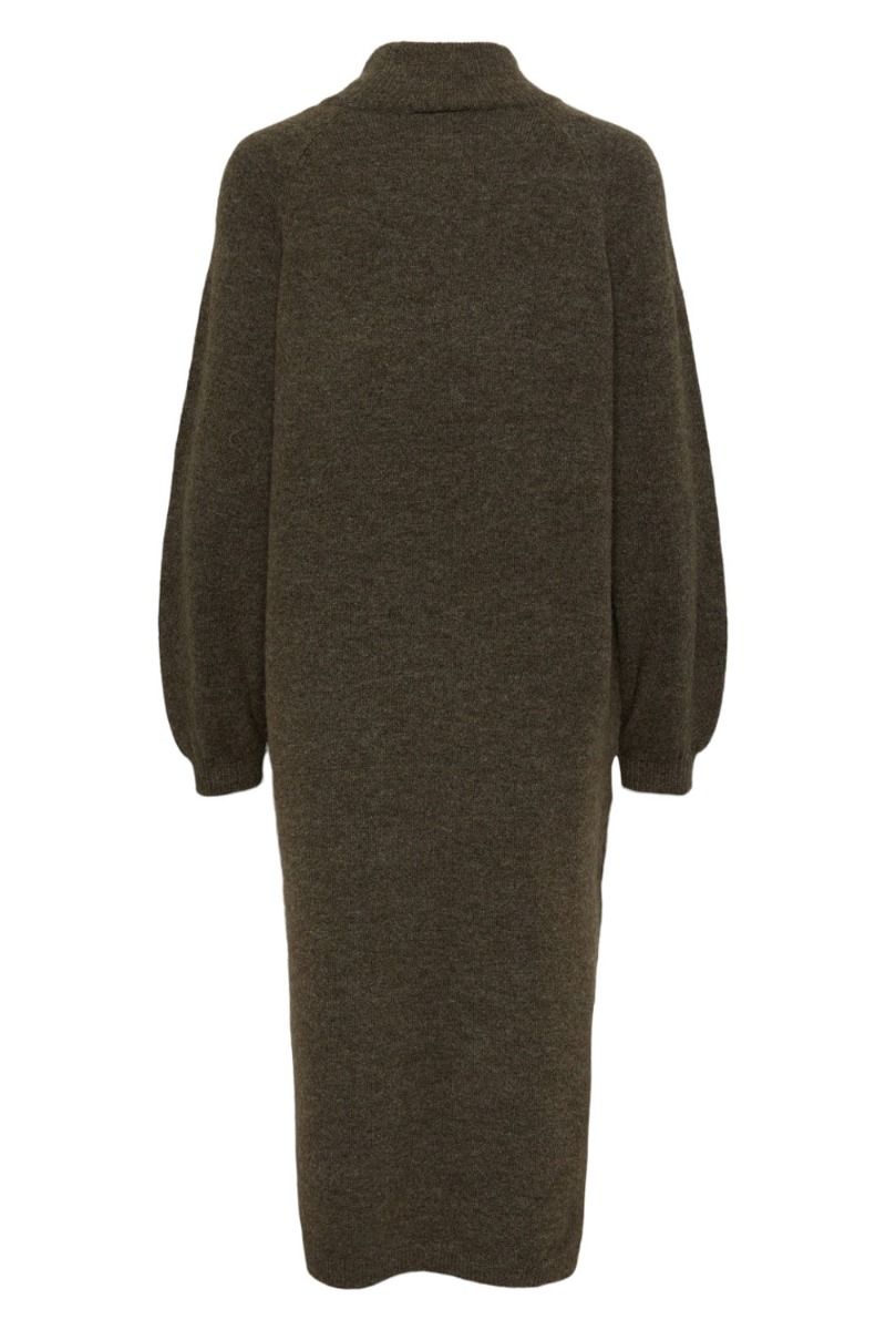 Y.A.S - Kjole - YAS Balis LS Funnel Knit Dress - Cub