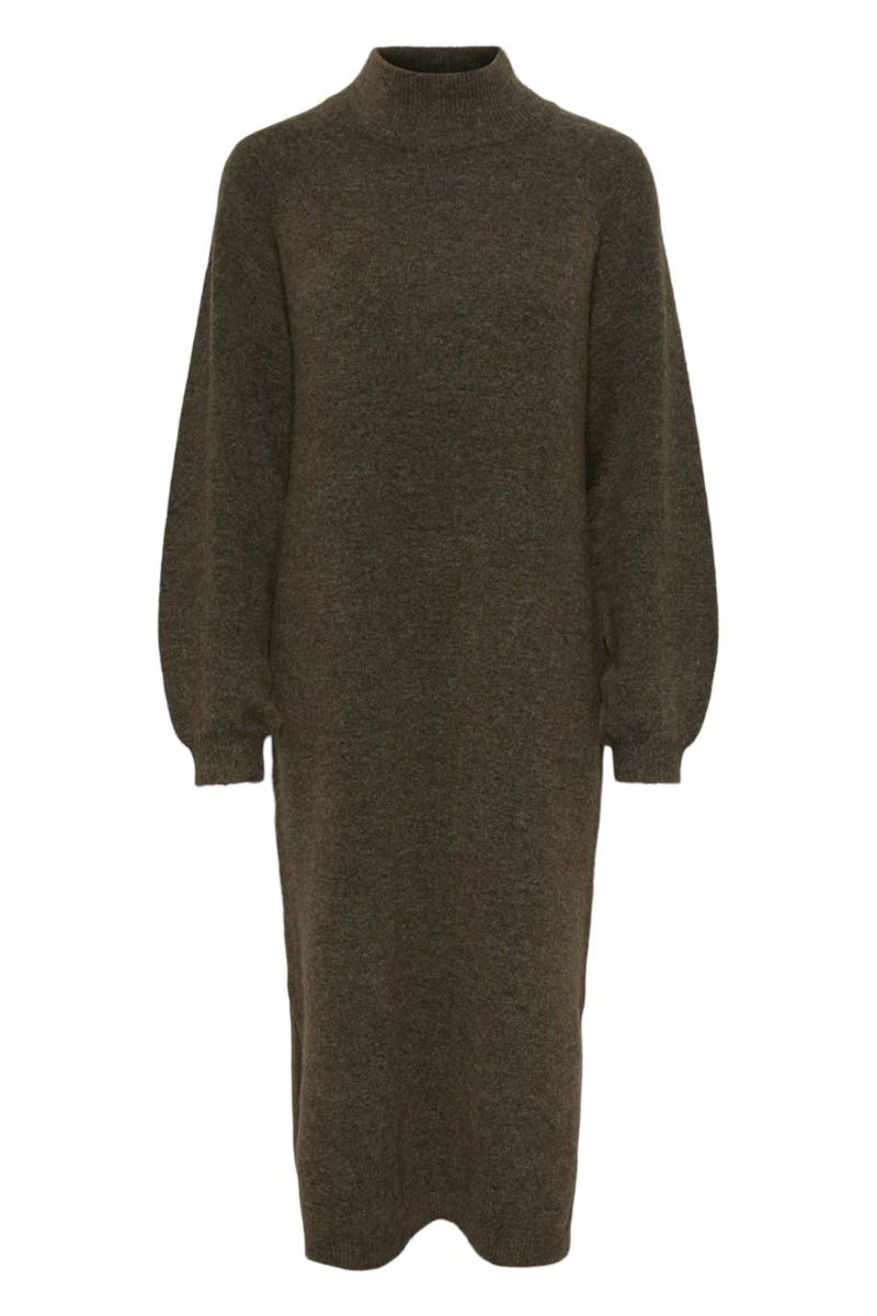 Y.A.S - Kjole - YAS Balis LS Funnel Knit Dress - Cub