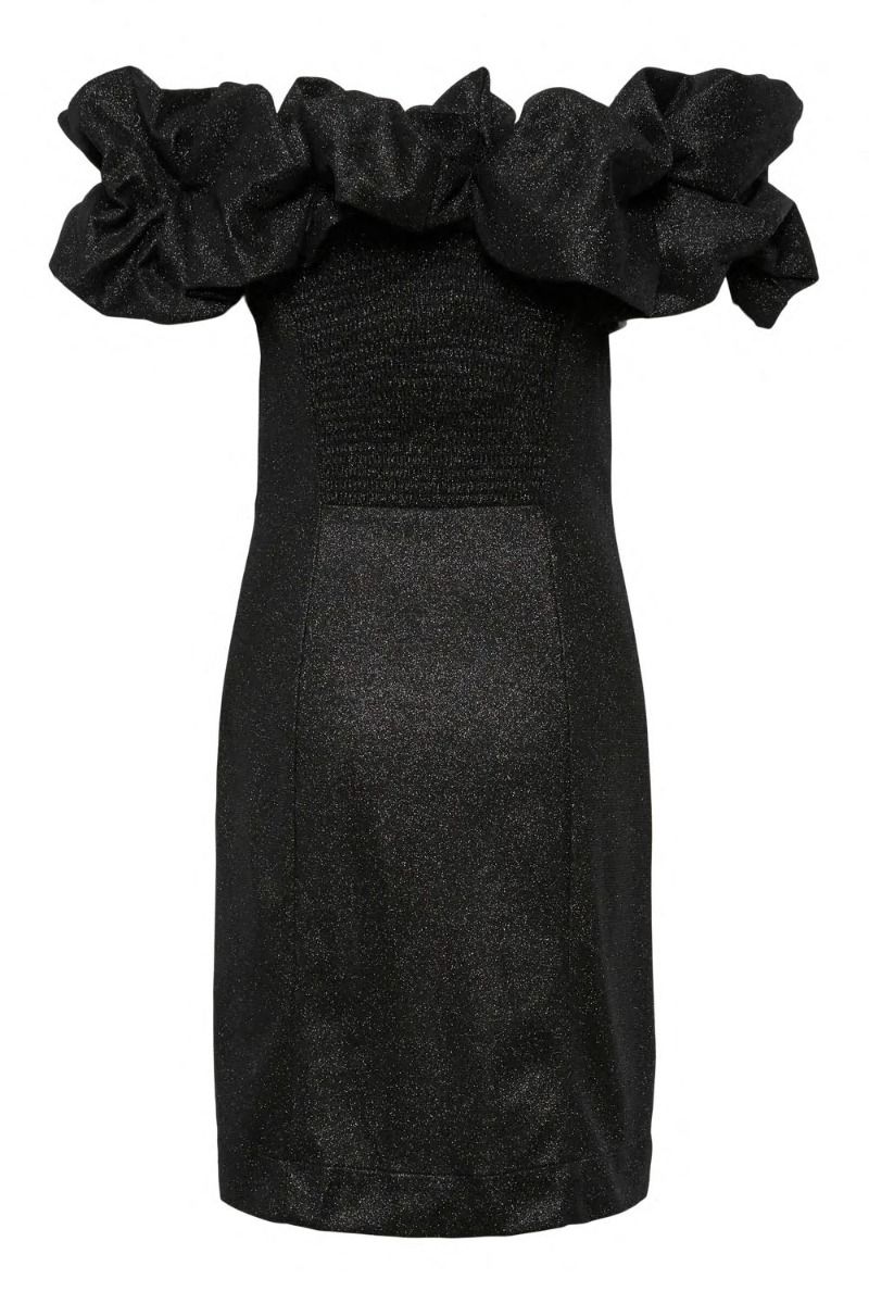 Y.A.S - Kjole - Carrie Os Shimmer Dress - Show Black