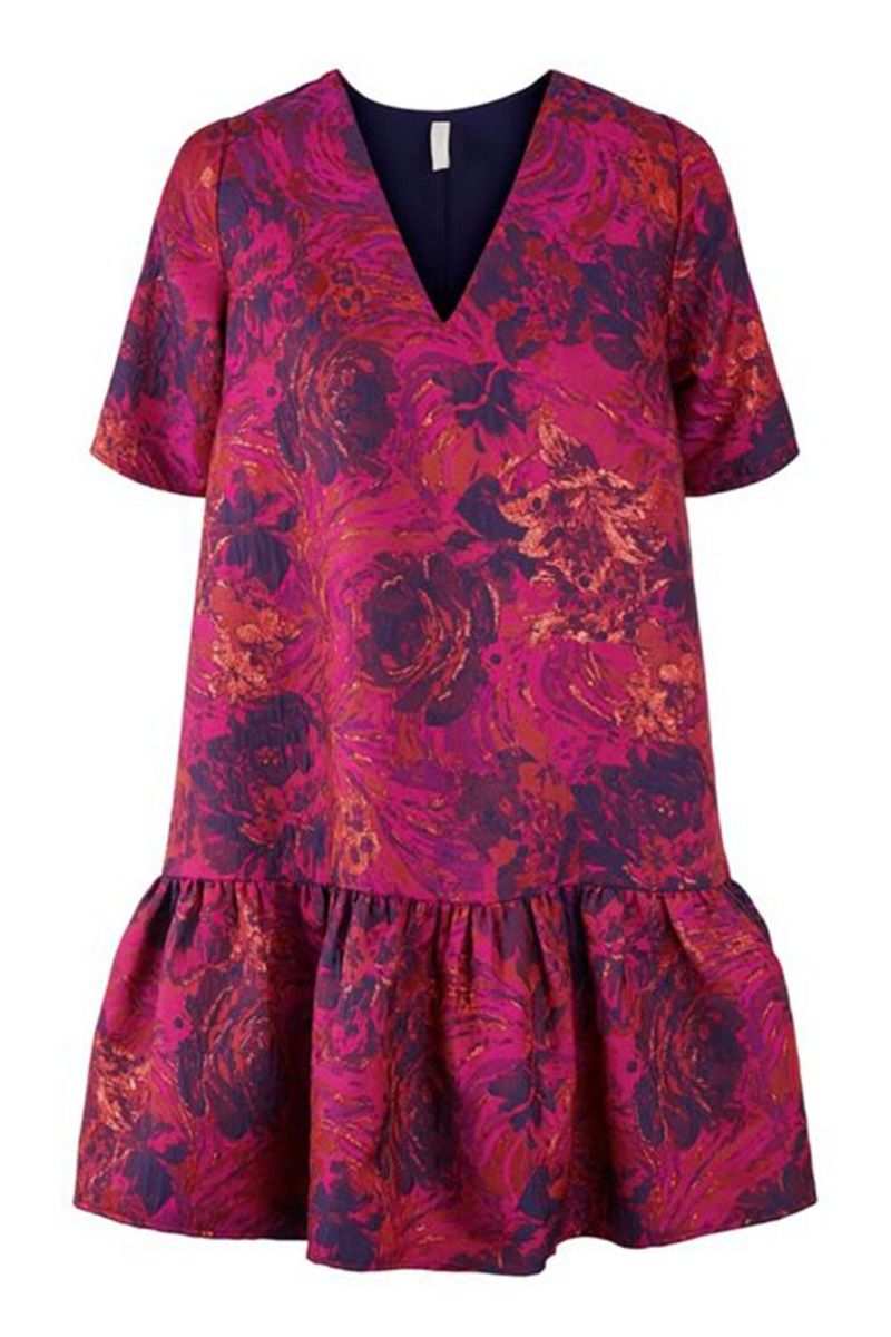 Y.A.S - Kjole - Cille SS Dress - Festival Fuchsia
