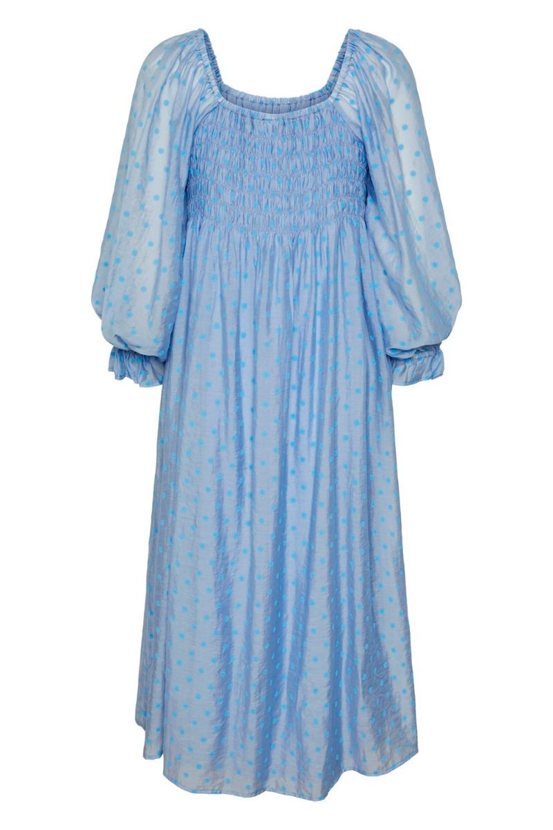 Y.A.S - Kjole -  Dodo 7/8 Midi Dress - Ethereal Blue