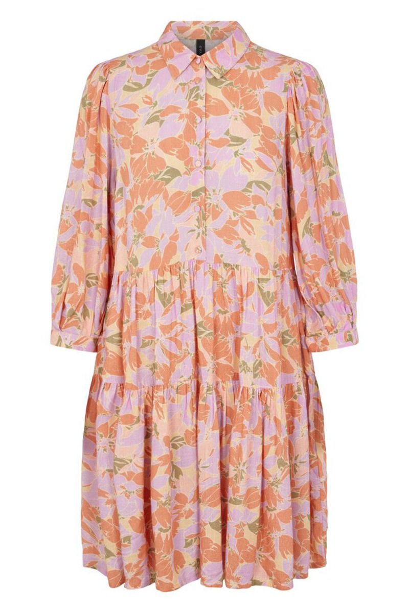 Y.A.S - Kjole - Juna 3/4 Dress - Golden Straw