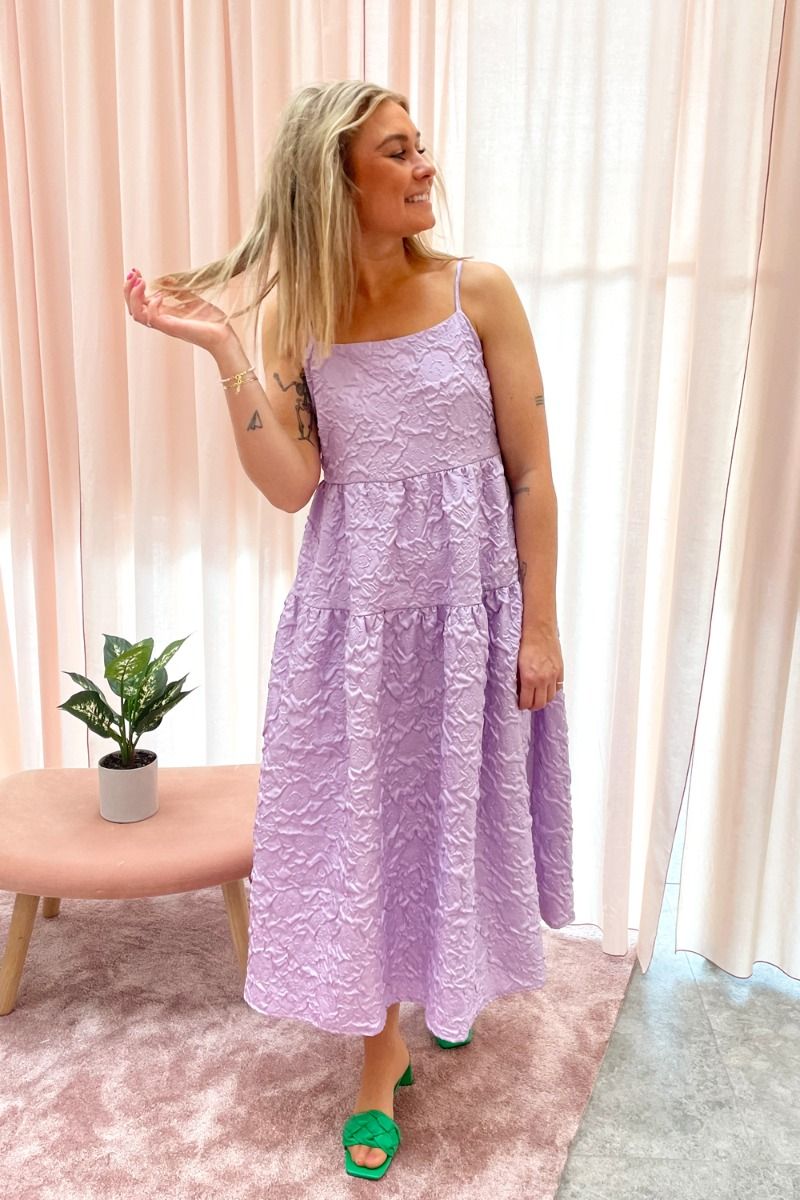 Y.A.S - Kjole - Lilla Strap Dress - Lavendula