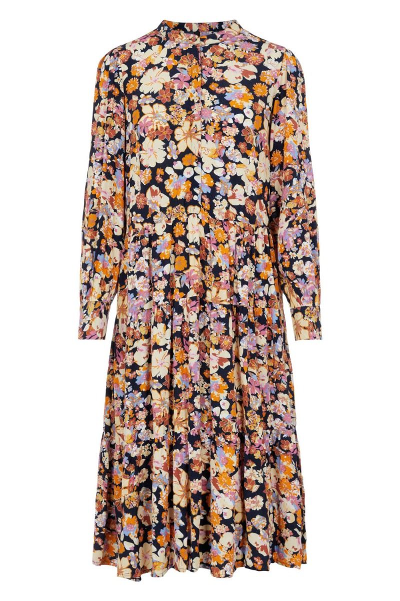 Y.A.S - Kjole - Narnio LS Midi Dress - Sky Captain