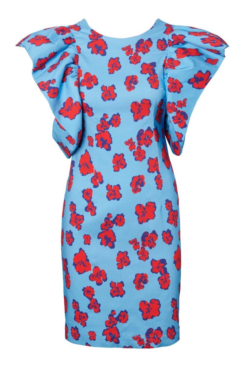 Y.A.S - Kjole - Nellie SS Dress S.- Ethereal Blue