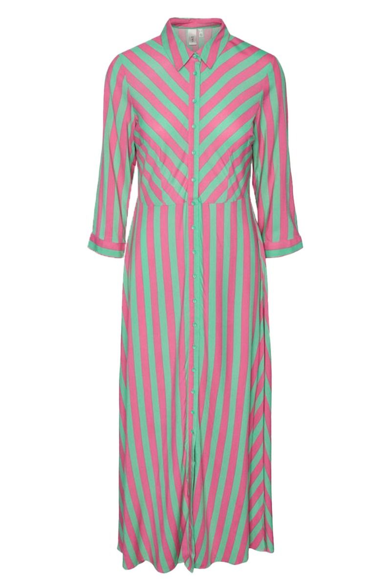 Y.A.S - Kjole - YAS Savanna Long Shirt Dress S. - Katydid