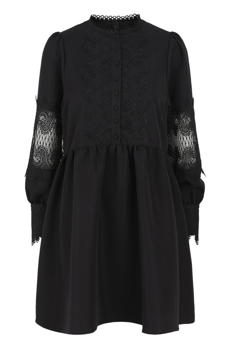 Y.A.S - Kjole - YAS Solara LS Dress - Black