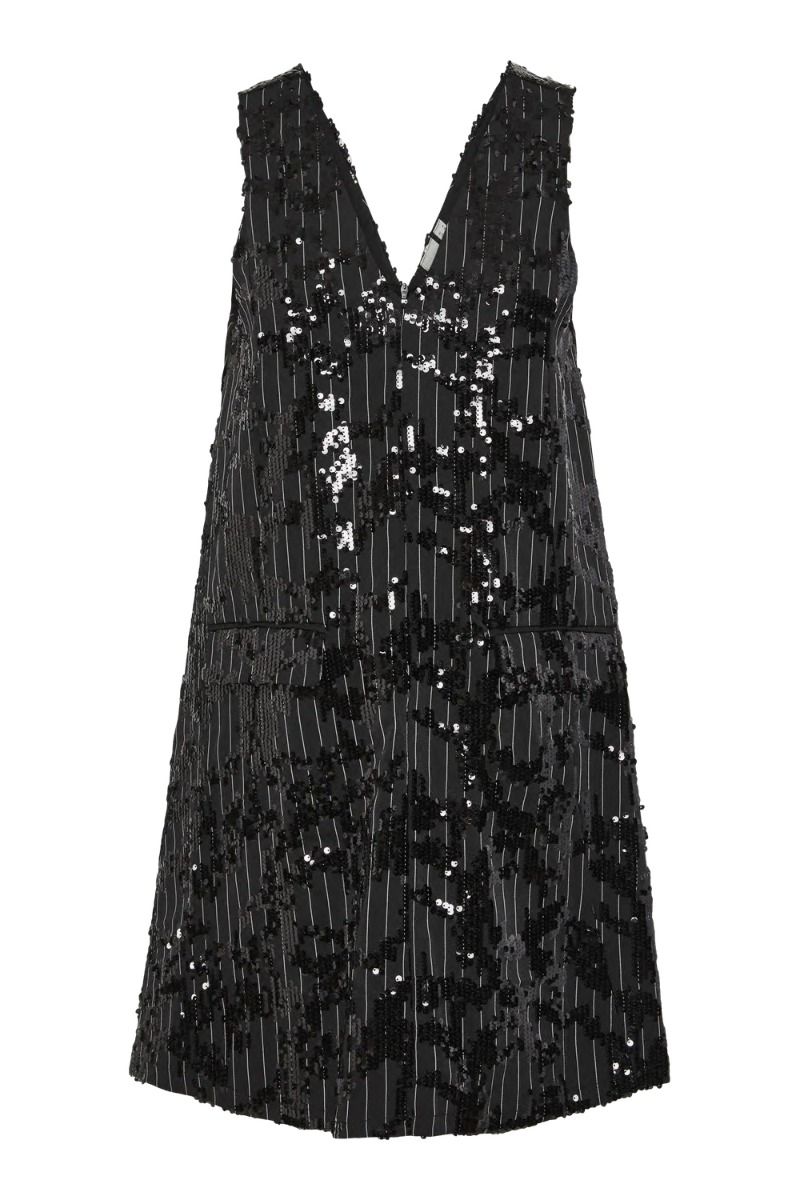 Y.A.S - Kjole - Yas Striby Sl Spencer Dress - Black