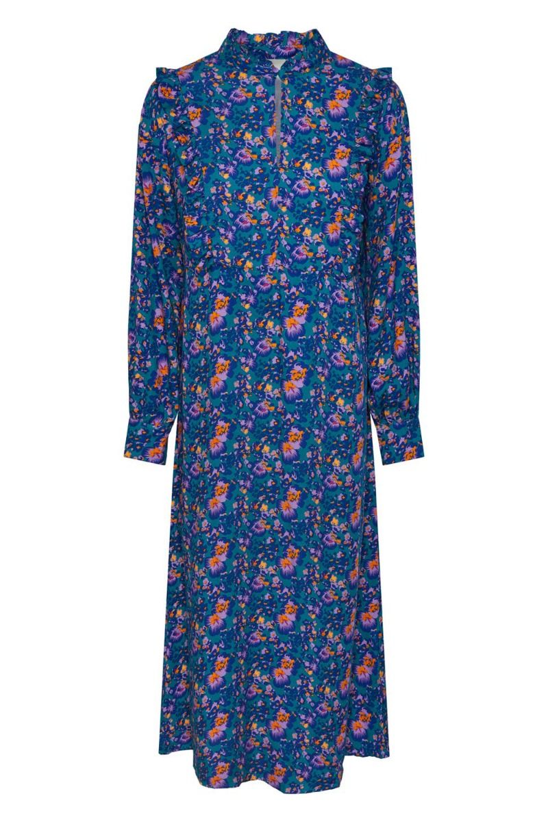 Y.A.S - Kjole - Yasorchi Ls Long Dress S. - Deep Lake