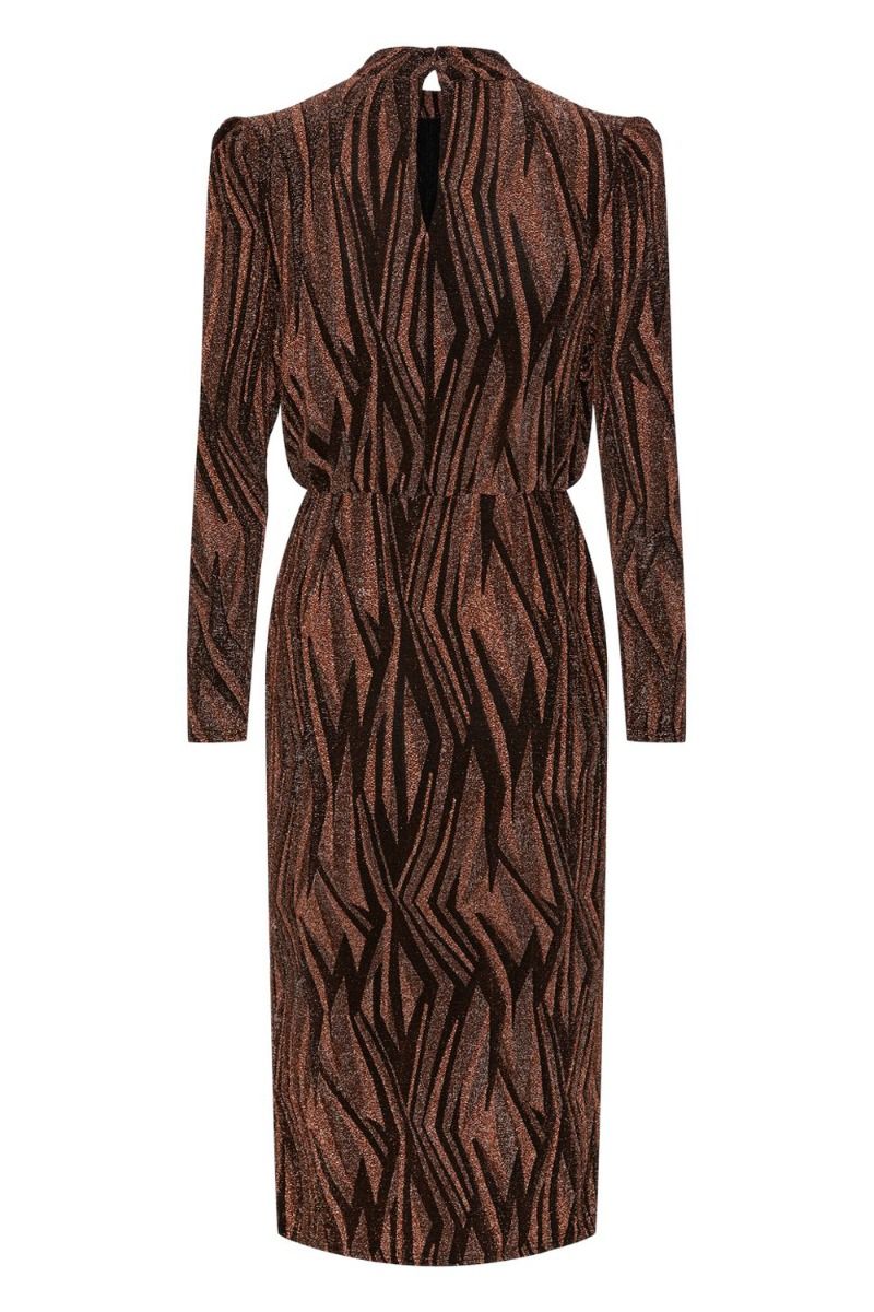 Y.A.S - Kjole - YAS Yen LS Midi Dress - Black