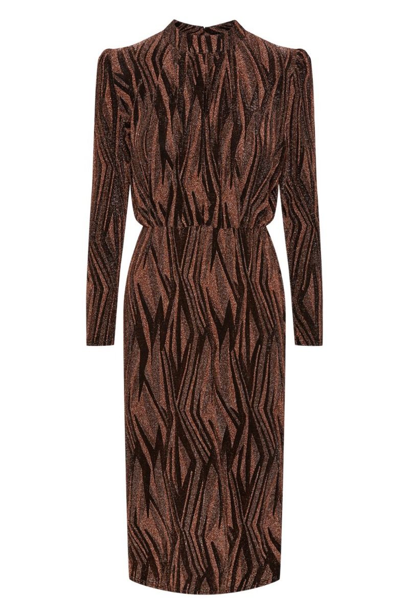 Y.A.S - Kjole - YAS Yen LS Midi Dress - Black