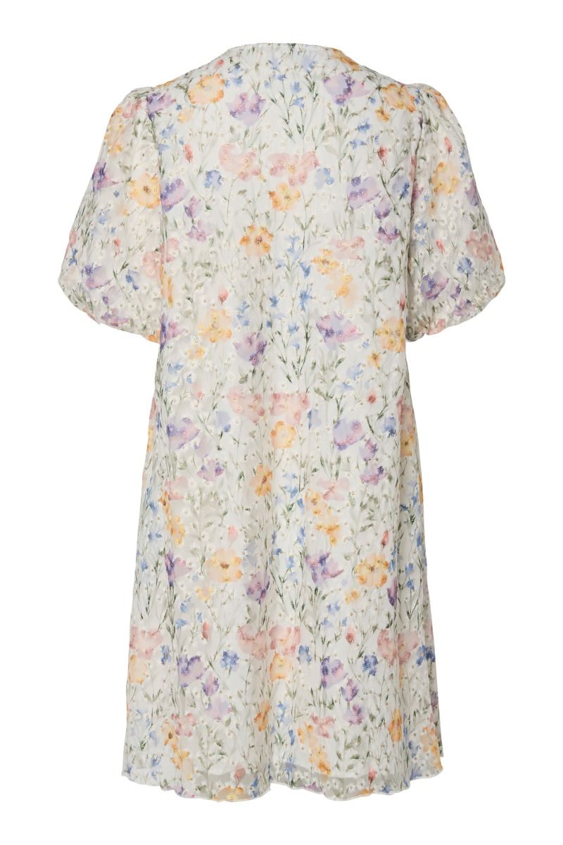 Y.A.S - Kjole - Yas Leanna Ss Dress S. - Show Star White