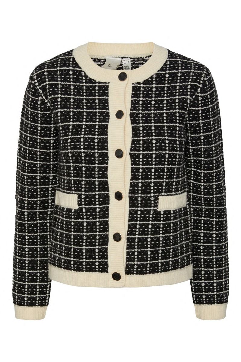 Y.A.S - Cardigan - Yas Livia Ls Short Knit Cardigan S. - Black