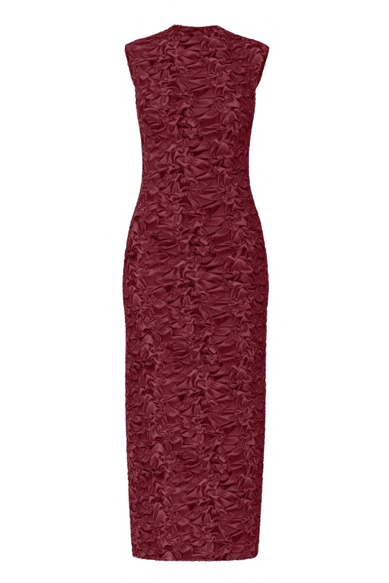 Y.A.S - Kjole - Mera SL Long Dress - Tibetan Red