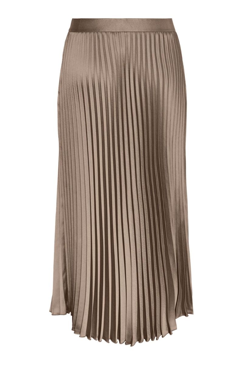 Y.A.S - Nederdel - YAS Celine Hw Midi Skirt S. - Fungi