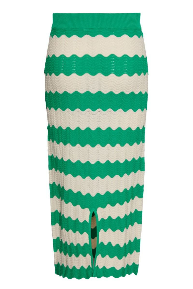 Y.A.S - Nederdel - Yasbee Hw Long Knit Skirt - Green Bee