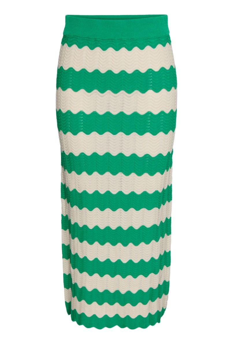 Y.A.S - Nederdel - Yasbee Hw Long Knit Skirt - Green Bee