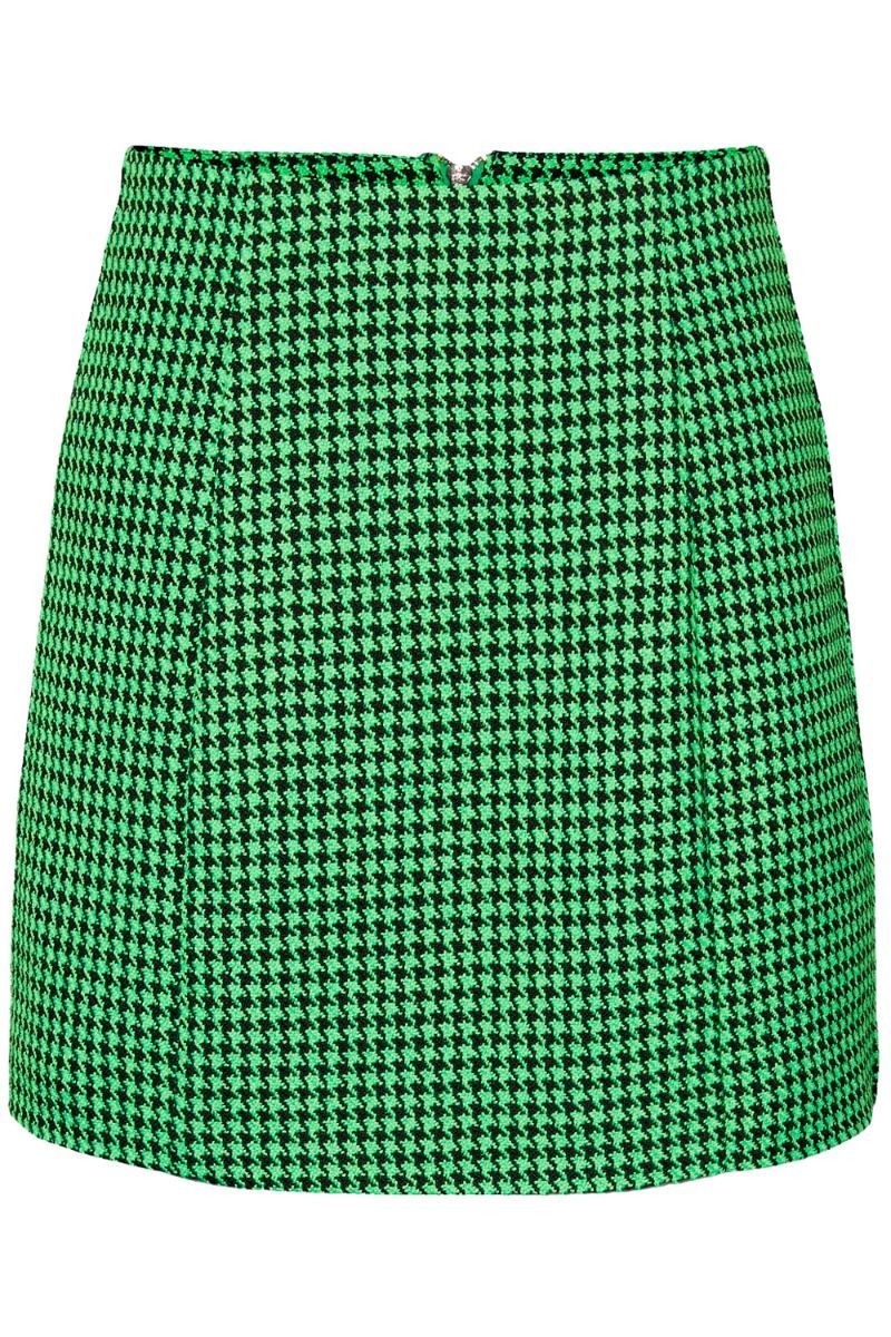 Y.A.S - Nederdel - YASVIBIS - HW MINI SKIRT - CA Poison Green VIBIS