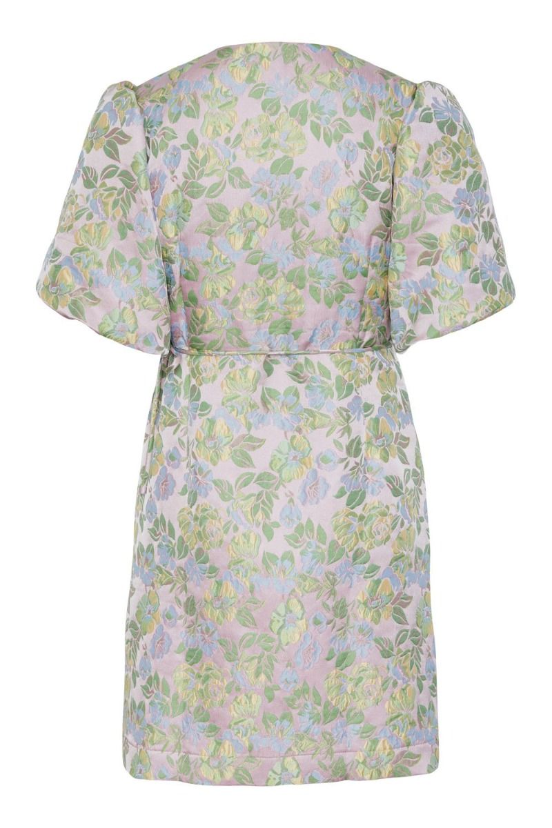 Y.A.S - Kjole - Yaspanja Ss Wrap Dress - Show Pink Lavender