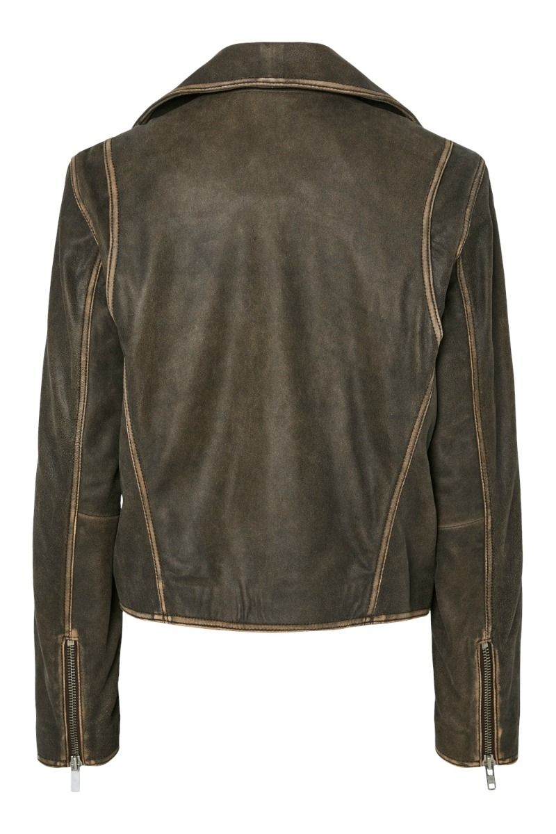 Y.A.S - Jakke - Yaspixie Leather Jacket - Amphora 