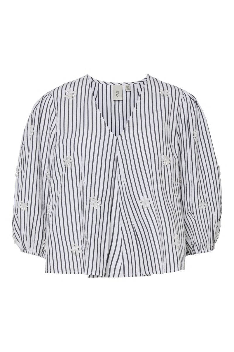 Y.A.S - Bluse - Yasemura 3/4 Top S. - Black