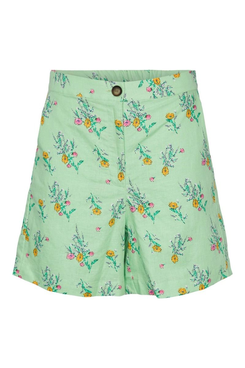 Y.A.S - Shorts - YAS Meadowfield HW Shorts - Opaline Green