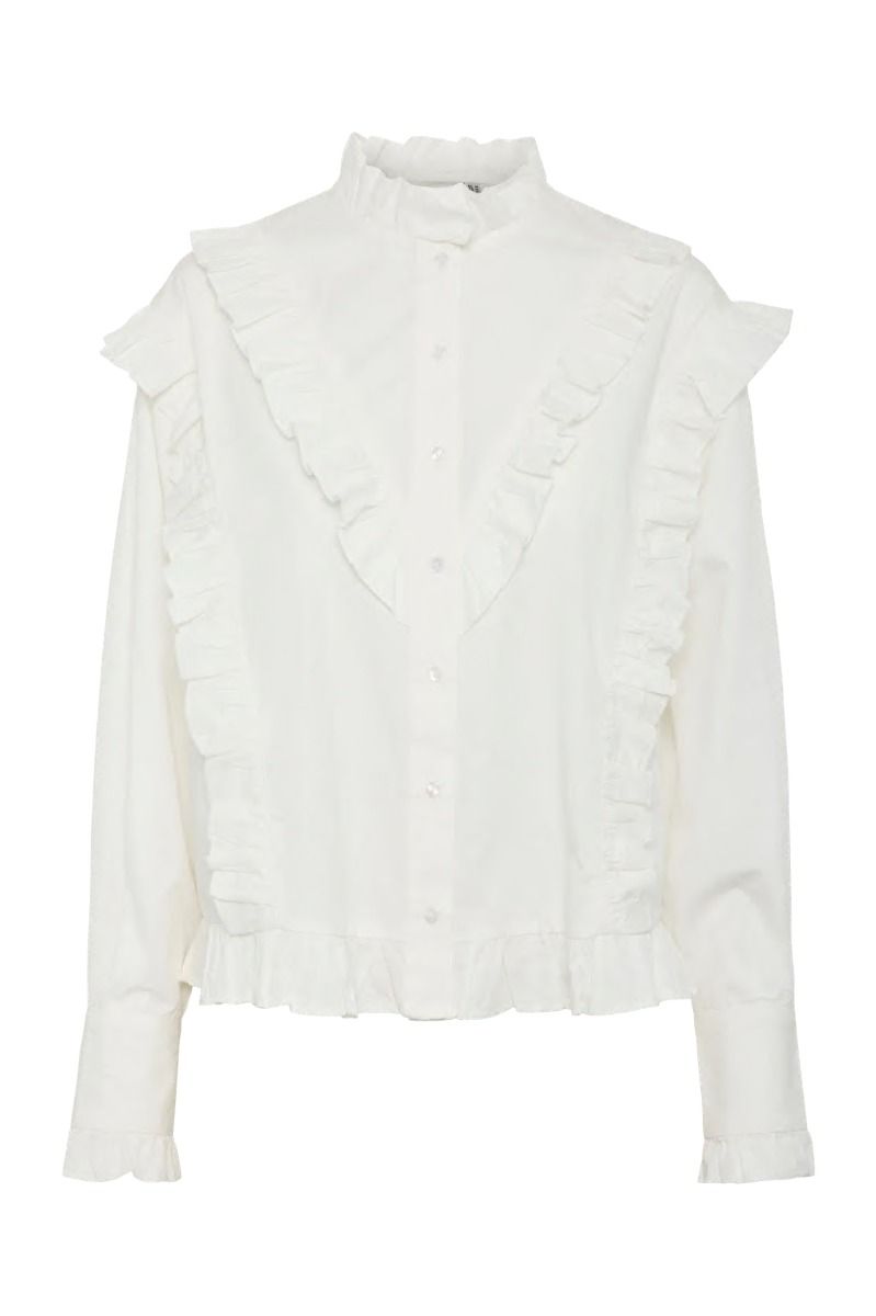 Y.A.S - Skjorte - Yascotco Ls Shirt - Ex Star White