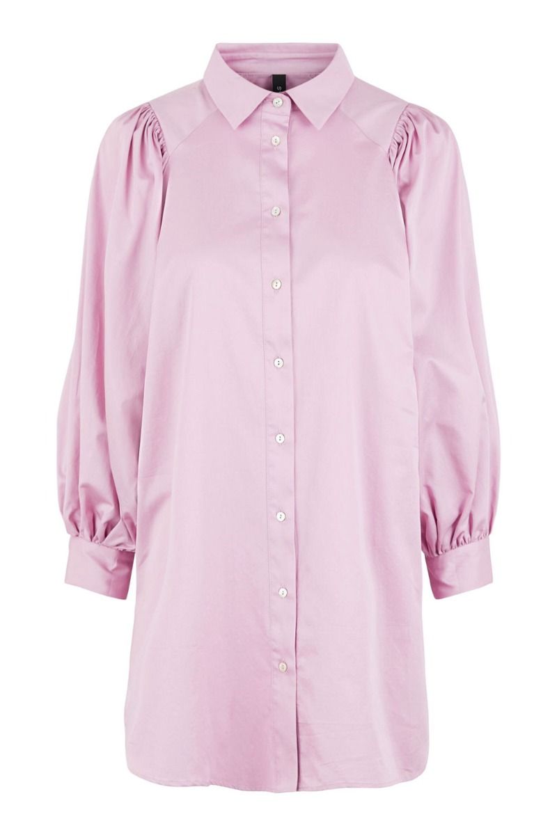 Y.A.S - Skjorte - YAS Evelyn 7/8 Long Shirt - Mauve Mist
