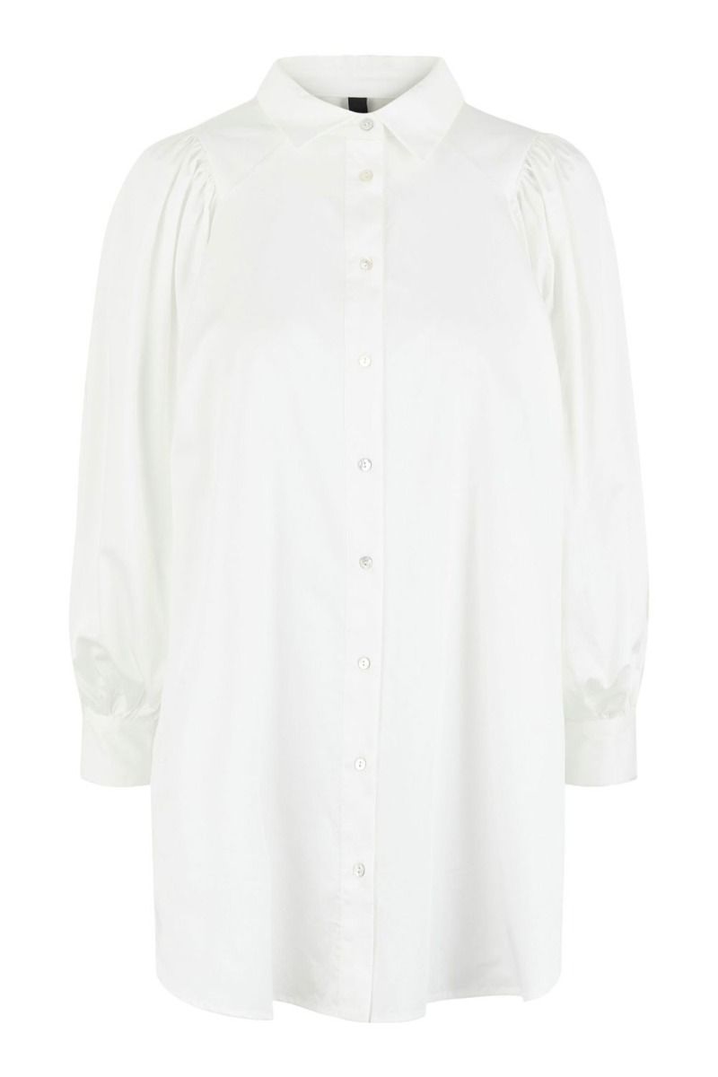 Y.A.S - Skjorte - YAS Evelyn 7/8 Long Shirt - Star White