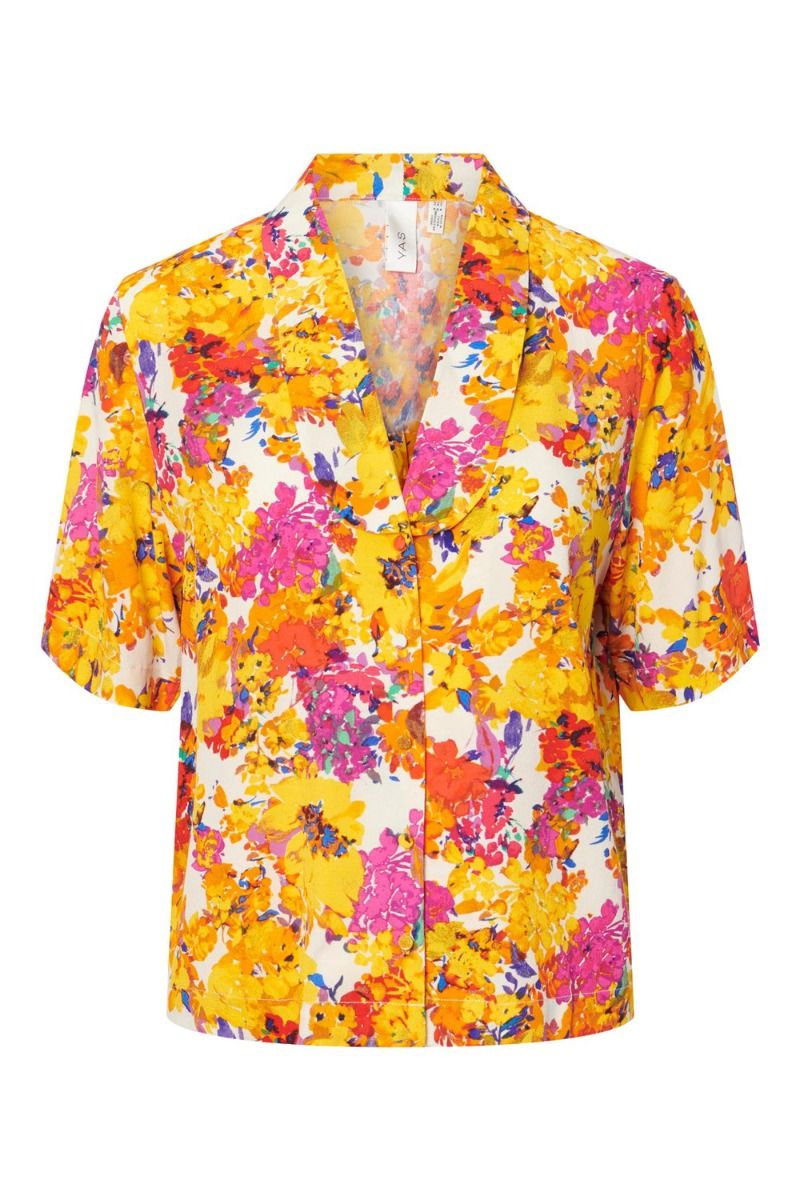 Y.A.S - Skjorte - Finna SS Shirt S. - Birch