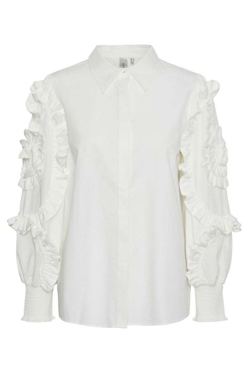 Y.A.S - Skjorte - Frima LS Shirt - Star White