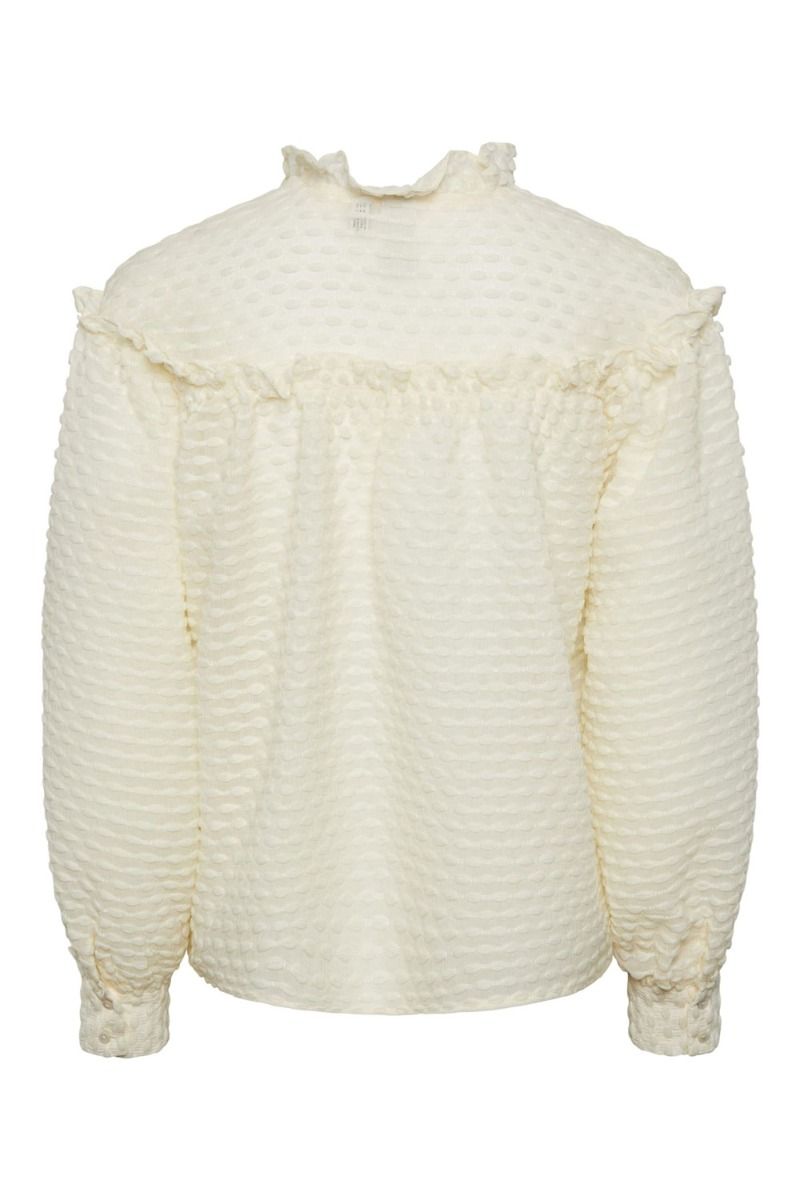 Y.A.S - Skjorte - YAS Hour LS Shirt - CA Ecru