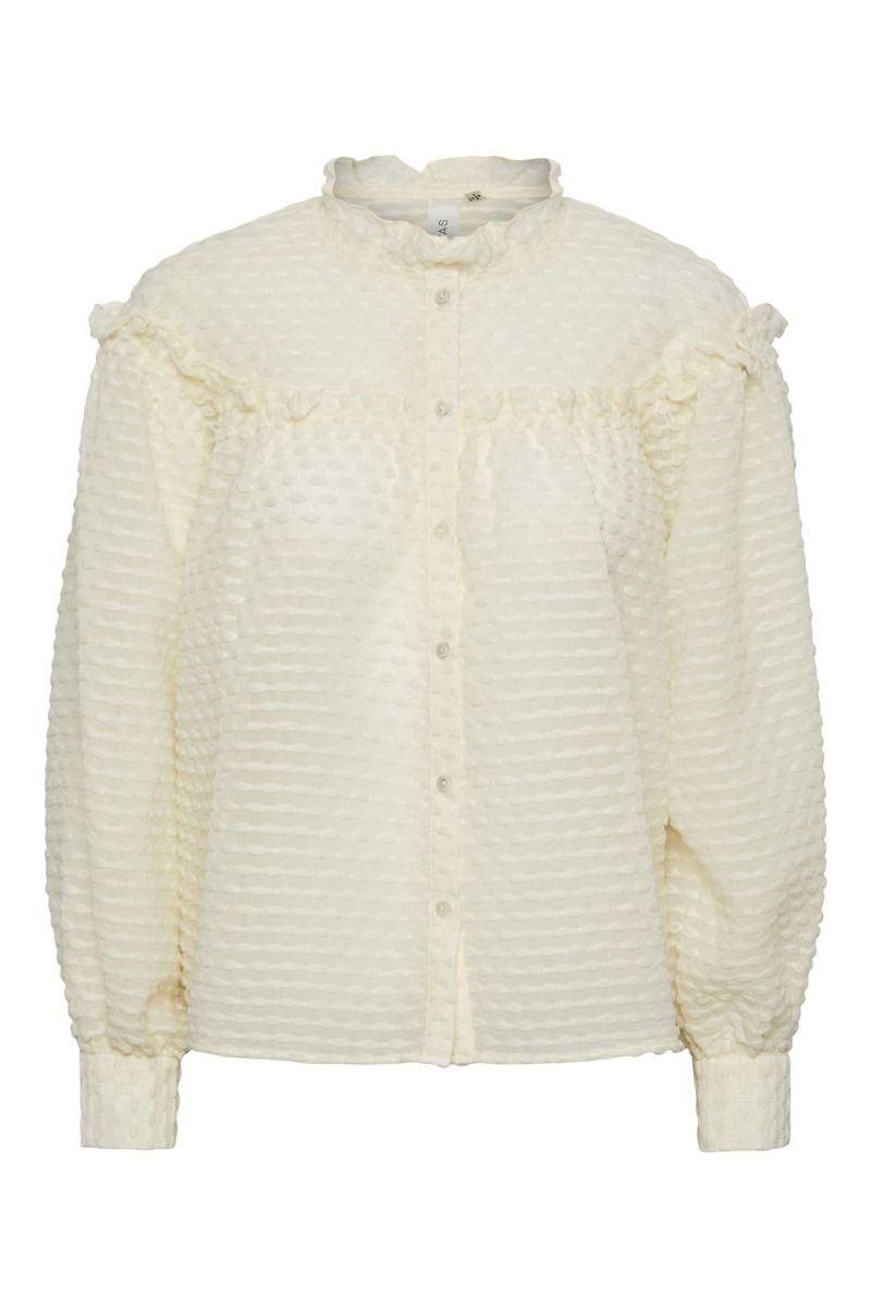 Y.A.S - Skjorte - YAS Hour LS Shirt - CA Ecru