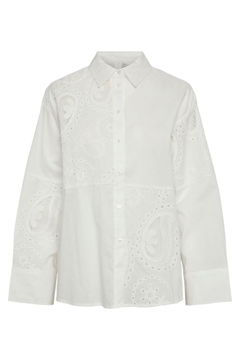 Y.A.S - Skjorte - Jayde LS Shirt - Star White