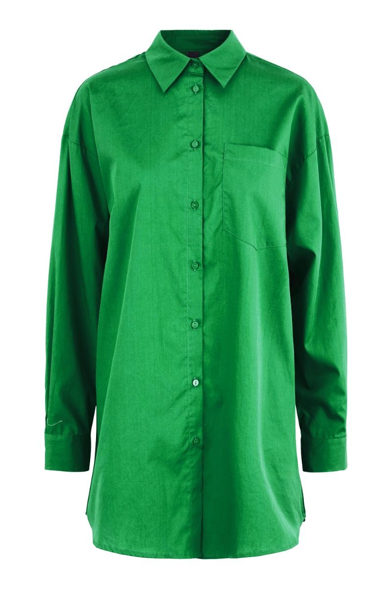 Y.A.S - Skjorte - YAS Juba LS Oversize Shirt - Jolly Green