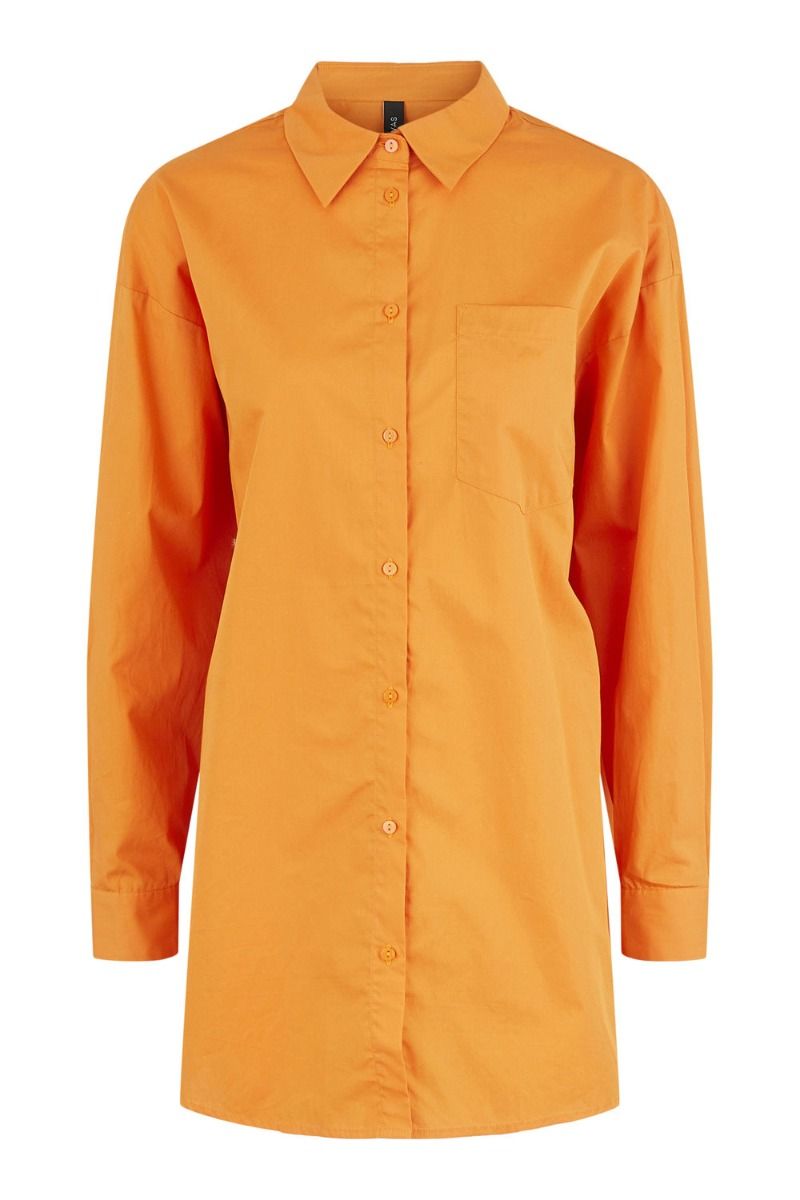 Y.A.S - Skjorte - YAS Juba LS Oversize Shirt - Orange Ochre