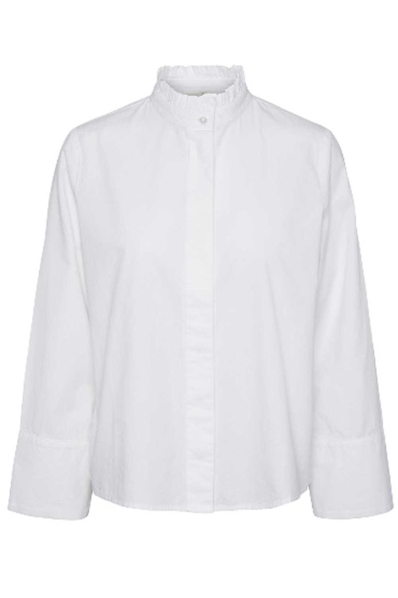 Y.A.S - Skjorte - YAS Kim LS Shirt S. - CA Bright White
