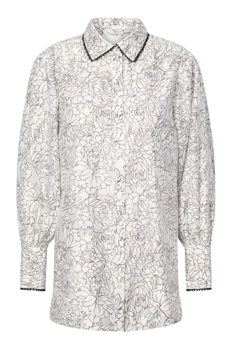 Y.A.S - Skjorte - YAS Outline Ls Shirt S. - Black