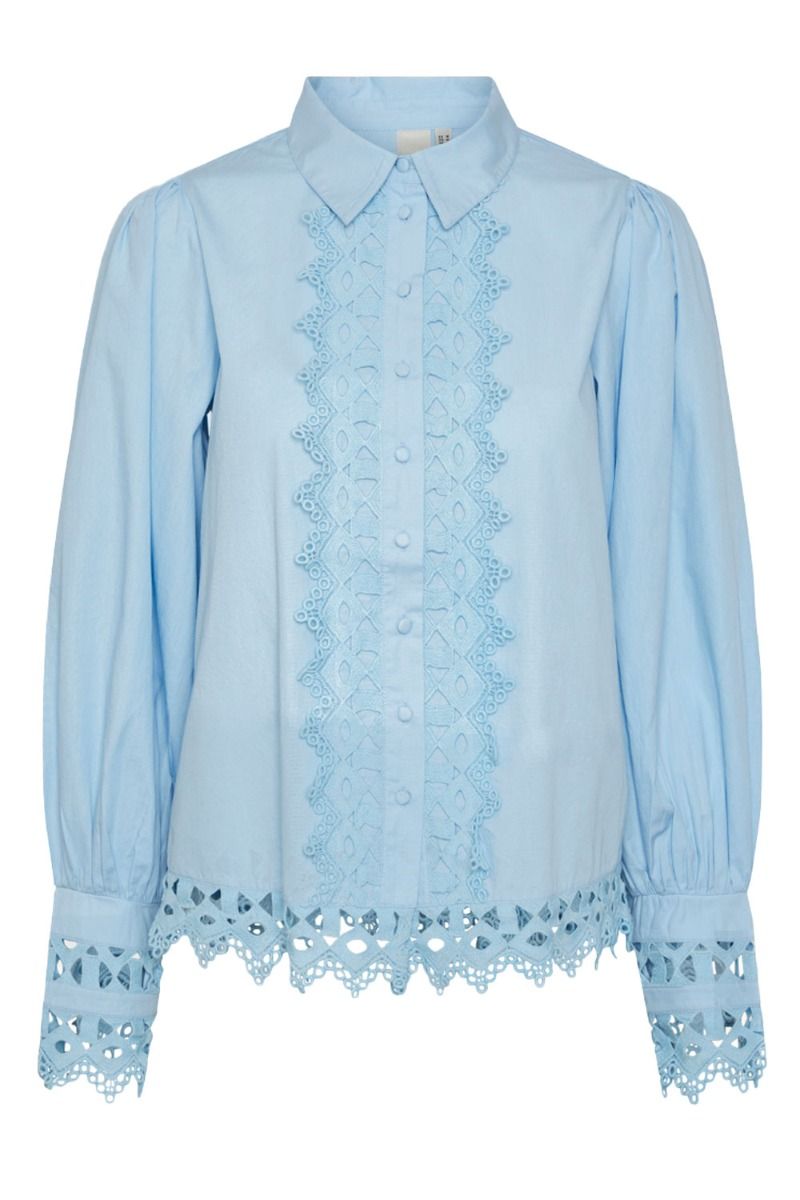 Y.A.S - Skjorte - Yastrima Ls Shirt S. - Clear Sky