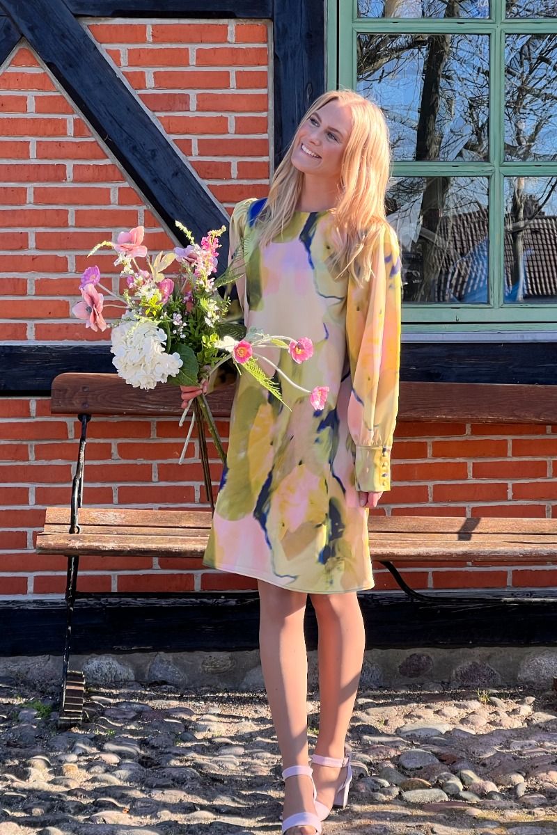 Y.A.S - Kjole - Yas Skyra Ls Dress  - Show Ecru