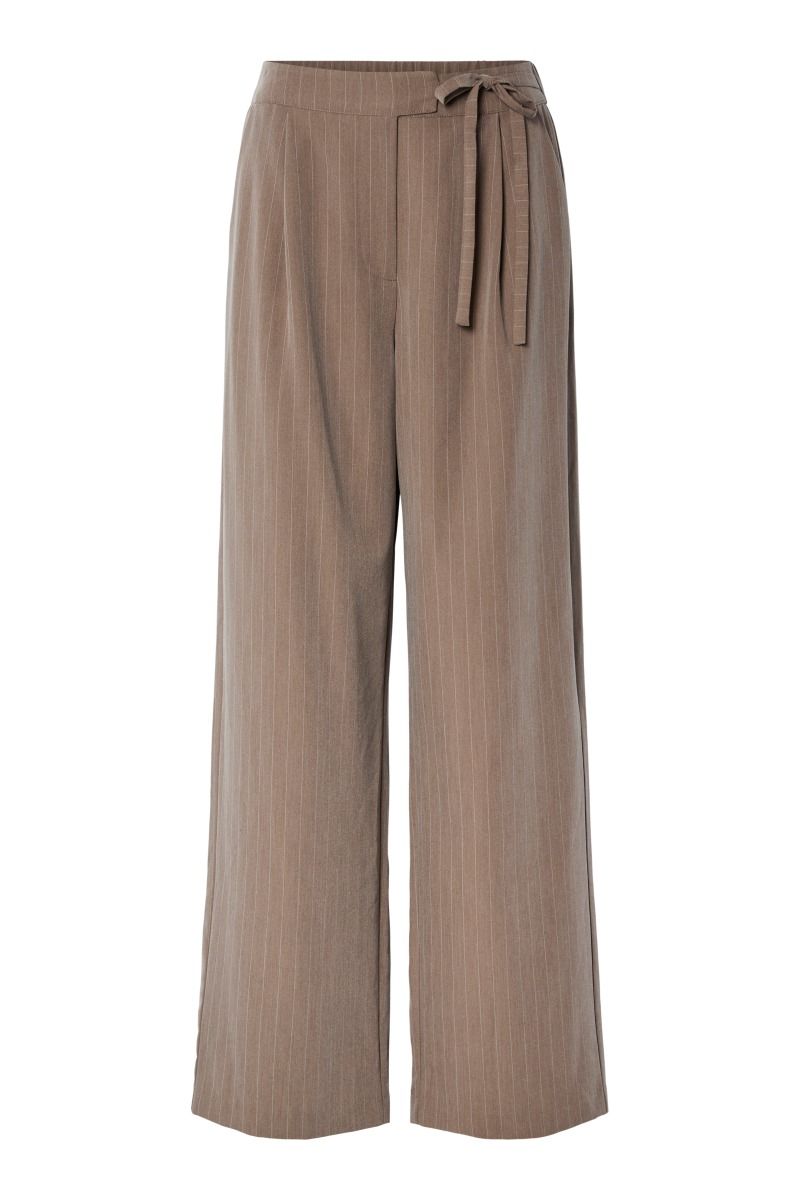 Y.A.S - Bukser - Yas Strala Hw Pant - Deep Taupe