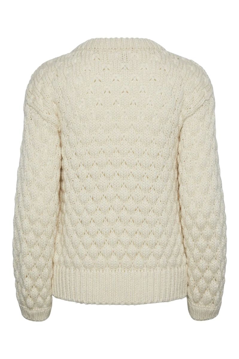 Y.A.S - Strik -  Yasbubba Ls Knit Pullover - Birch 