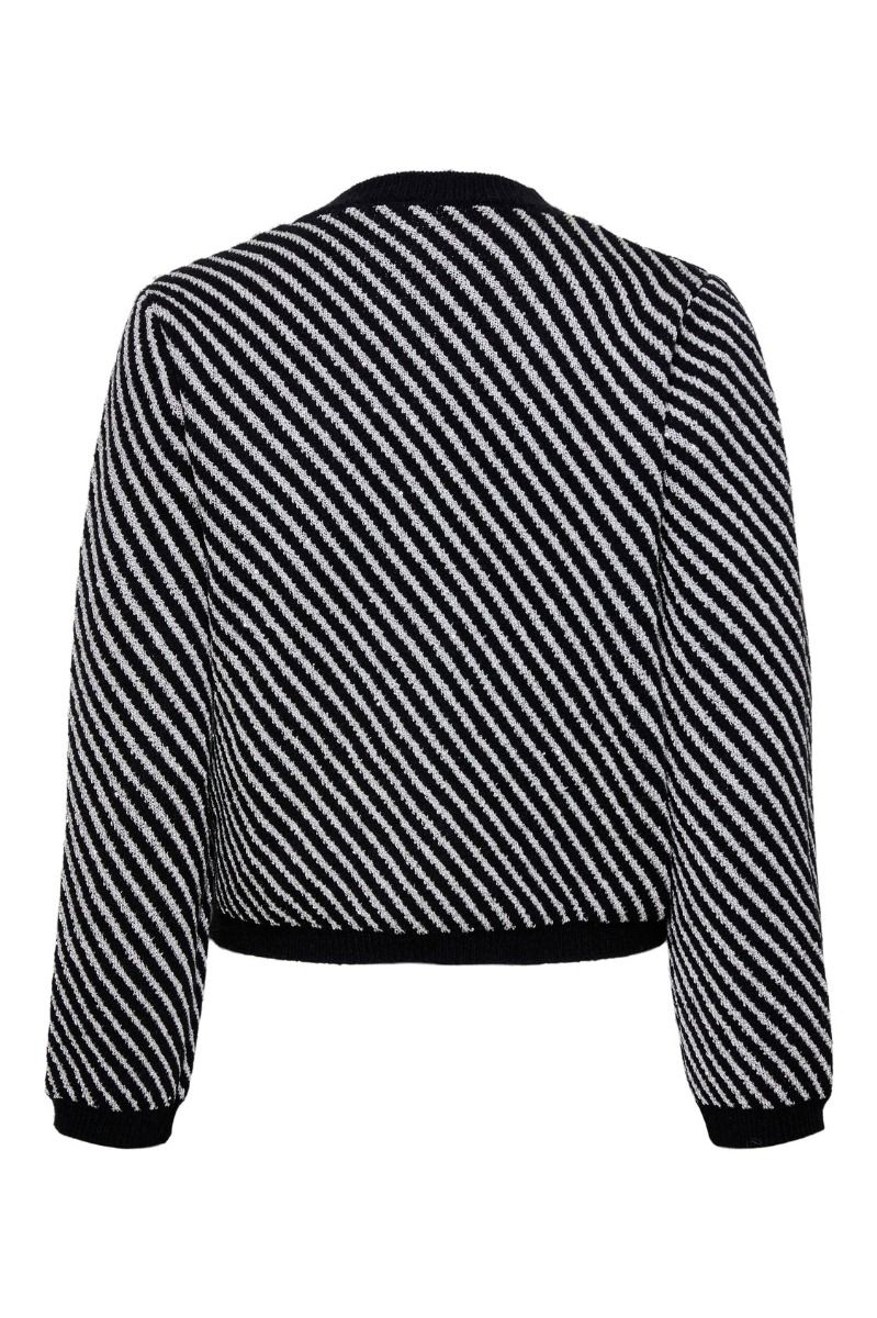 Y.A.S - Cardigan - Yascharla Ls Sequin Knit Cardigan - Black