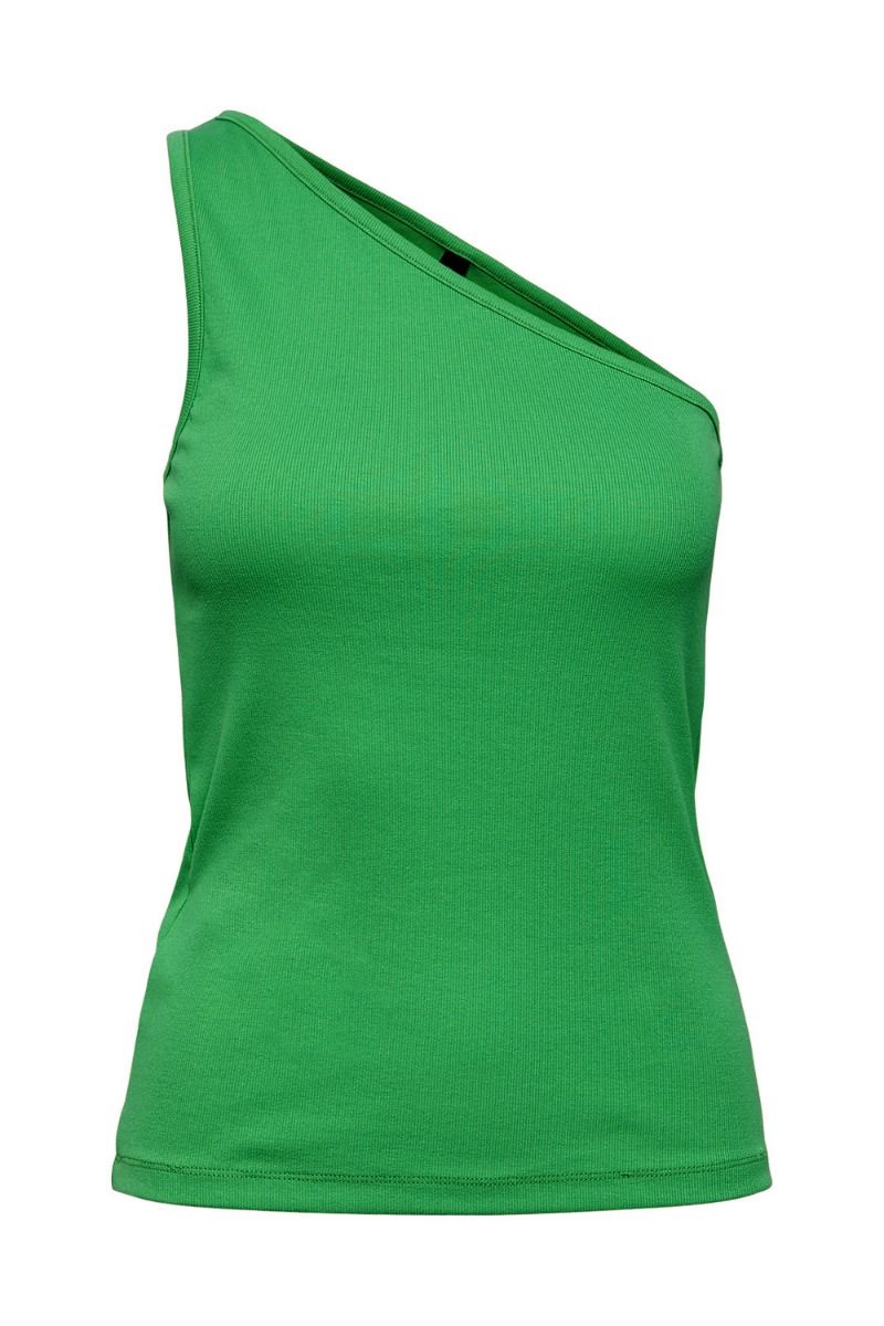 Y.A.S - Top - Yasmira - Oneshoulder Top - Irish Green