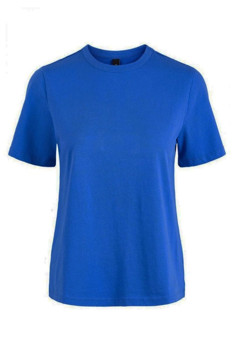 Y.A.S - T-shirt - Sarita SS O-neck Tee - Strong Blue