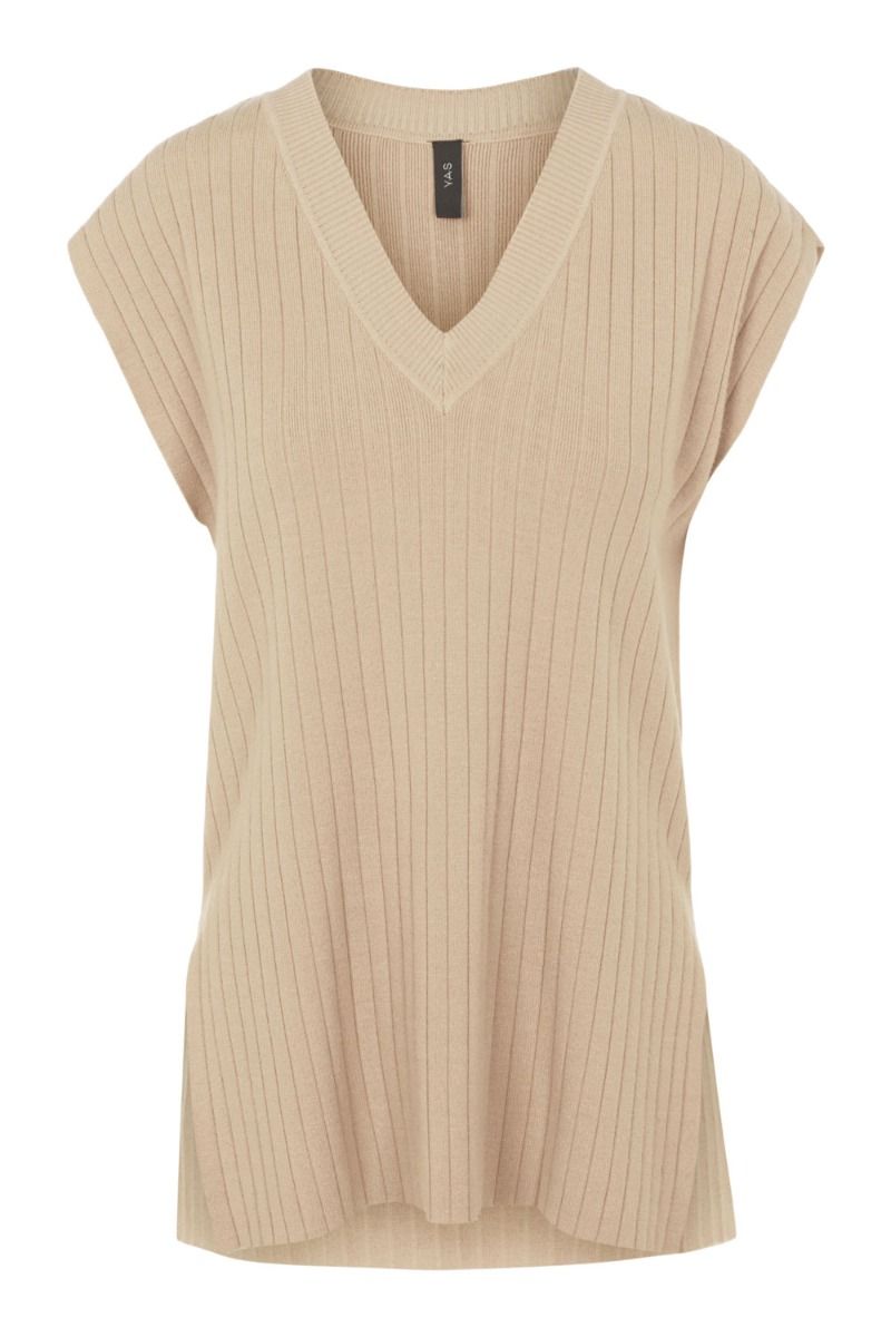 Y.A.S - Vest - Nyra Knit Vest - Nomad