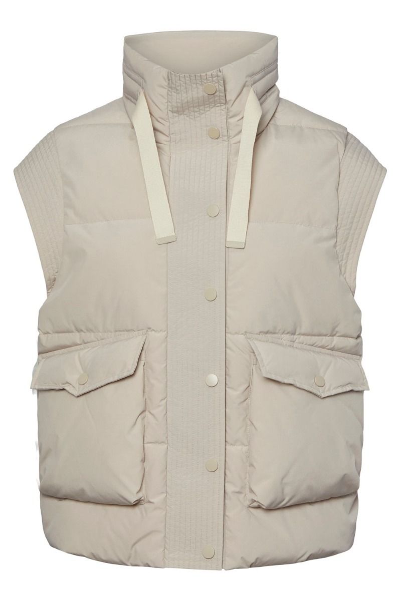 Y.A.S - Vest - YAS Thello Down-Mix Gilet - Peyote