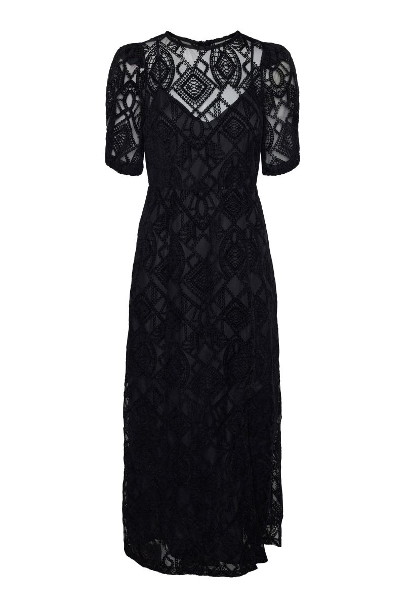 Y.A.S - Kjole - Yas Fia Ss Long Dress - Show Black