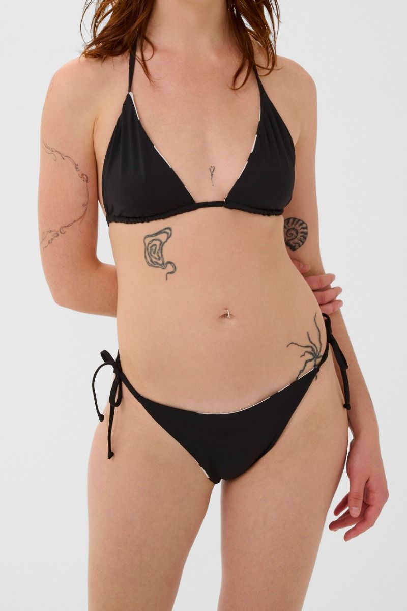 Gestuz - Bikini - GZzaiba Bikini Bottom Graphic Black White Animal (Levering slut april)