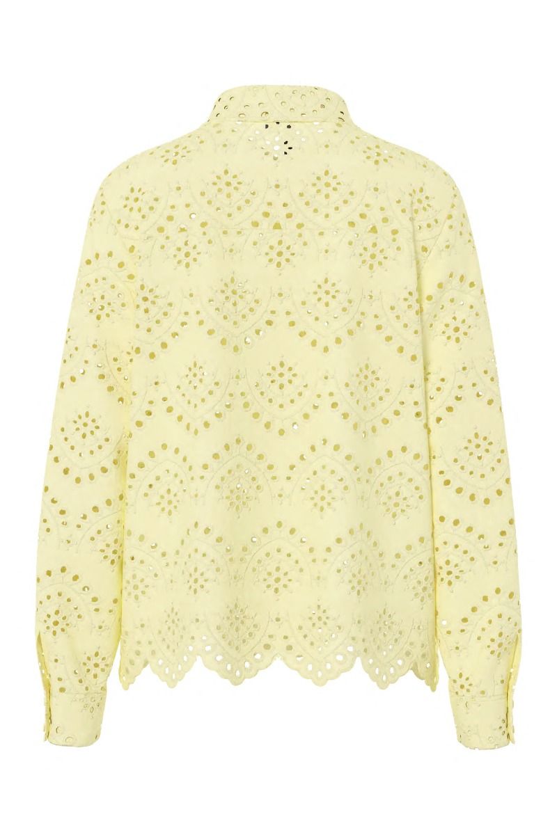 Pieces - Skjorte - Vilde LS Shirt - French Vanilla